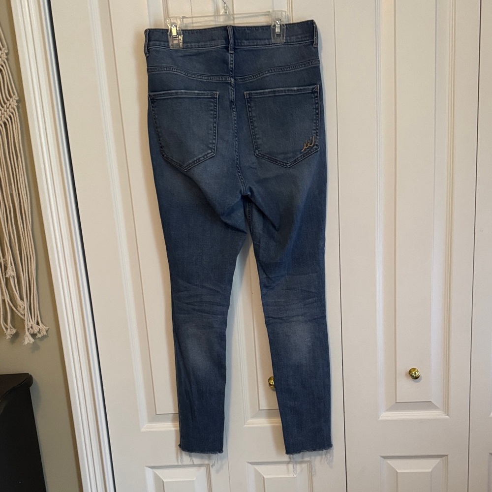 Express High Rise Ripped Denim Jeans - Picture 2 of 4